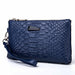 Genuine Leather Designer Day Clutches Crocodile Pattern Women Wrist Bag