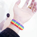 2PCS Daisy Strap Bracelets Couple'S Rainbow Wristband Cotton Linen Adjustable Charm Bracelet