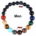 Eight Planets Natural Stone Bracelet Solar System Beads Bracelets Unisex Jewelry