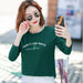 Women Fashion Striped T-Shirt Casual Long Sleeve O-neck Soft Ladies T-Shirt