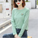Women Fashion Striped T-Shirt Casual Long Sleeve O-neck Soft Ladies T-Shirt