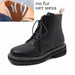 Women Ankle Shoes Genuine Leather Thick Ladies Short Boots