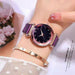 Ladies Magnetic Starry Wristwatch Women Fashion Diamond Luxury Watches
