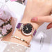 Ladies Magnetic Starry Wristwatch Women Fashion Diamond Luxury Watches