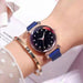 Ladies Magnetic Starry Wristwatch Women Fashion Diamond Luxury Watches