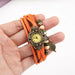 Women's Casual Vintage Wristwatch Multilayer Leather Bracelet Wrist Watch