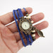 Women's Casual Vintage Wristwatch Multilayer Leather Bracelet Wrist Watch