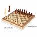 Wooden Chess Set Foldable Magnetic Large Board Portable Travel Board Game