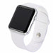 New LED Digital Watch Silicone Band Women Men Wristwatch