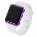 New LED Digital Watch Silicone Band Women Men Wristwatch