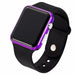New LED Digital Watch Silicone Band Women Men Wristwatch