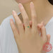 Luxury Stelring Silver Green Tourmaline Fashion Finger Rings Women Fine Jewelry