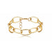 Punk Curb Cuban Chain Bracelets Set Women Thick Gold Color Charm Bracelets Jewelry