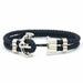 Anchor Bracelet Nylon Navy Blue Men Women Bracelet Brass Anchor