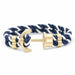 Anchor Bracelet Nylon Navy Blue Men Women Bracelet Brass Anchor