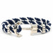 Anchor Bracelet Nylon Navy Blue Men Women Bracelet Brass Anchor