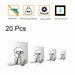 20/10 Pcs Hooks Transparent Strong Self Adhesive Suction Wall Hanger Hooks