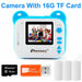 Kids Instant Print Digital Camera – 8MP 1080P Children's Photo & Video Camera with Printing Paper