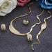 Unique Trendy Design Jewelry Set Amazing Gold Wedding Bridal Jewelry Sets