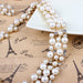 Fashion Pearl Jewelry Sets Women Gold Crystal Pearl Earrings Necklace Jewelry