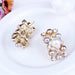 Fashion Pearl Jewelry Sets Women Gold Crystal Pearl Earrings Necklace Jewelry