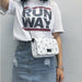 Women Fashionable Shoulder Bags Chain Wild Crack Printing Crossbody Handbags