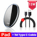 15W Qi Wireless Charger Induction Fast Wireless Charging Pad