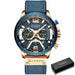 Casual Fashion Sports Watches Men Luxury Military Leather Wristwatch