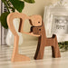 Wood Craft Figurine Desktop Table Ornament Carving Creative Home Office Decoration Pet sculpture
