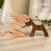 Wood Craft Figurine Desktop Table Ornament Carving Creative Home Office Decoration Pet sculpture