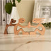Wood Craft Figurine Desktop Table Ornament Carving Creative Home Office Decoration Pet sculpture