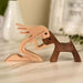 Wood Craft Figurine Desktop Table Ornament Carving Creative Home Office Decoration Pet sculpture