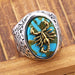 Two-Color Gold Metal Roman Soldier Ring Fashion Jewelry Vintage Ancient Design Rings