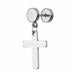 Punk Gothic Stainless Steel Stud Earrings Cross Round Dumbbell Fashion Unisex Jewelry