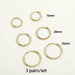 Gold Silver Stainless Steel Hoop Earrings Women Circle Earrings Jewelry