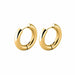 Gold Silver Stainless Steel Hoop Earrings Women Circle Earrings Jewelry