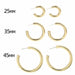 Gold Silver Stainless Steel Hoop Earrings Women Circle Earrings Jewelry