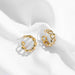 Gold Silver Stainless Steel Hoop Earrings Women Circle Earrings Jewelry