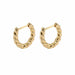 Gold Silver Stainless Steel Hoop Earrings Women Circle Earrings Jewelry