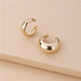 Gold Silver Stainless Steel Hoop Earrings Women Circle Earrings Jewelry