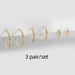 Gold Silver Stainless Steel Hoop Earrings Women Circle Earrings Jewelry