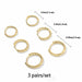 Gold Silver Stainless Steel Hoop Earrings Women Circle Earrings Jewelry