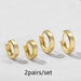 Gold Silver Stainless Steel Hoop Earrings Women Circle Earrings Jewelry