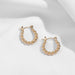 Gold Silver Stainless Steel Hoop Earrings Women Circle Earrings Jewelry
