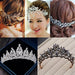 Crystal Bridal Jewelry Sets Necklaces Earrings Crown Tiaras Set Wedding Jewelry