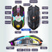 Rechargeable Wireless Silent Gaming Mouse 1600 DPI Ergonomic RGB LED Backlit 2.4G USB Receiver Mouse