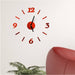 Mini DIY Wall Clock 3D Mirror Creative Acrylic Wall Sticker Home Decor