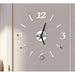 Mini DIY Wall Clock 3D Mirror Creative Acrylic Wall Sticker Home Decor