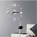 Mini DIY Wall Clock 3D Mirror Creative Acrylic Wall Sticker Home Decor