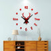 Mini DIY Wall Clock 3D Mirror Creative Acrylic Wall Sticker Home Decor